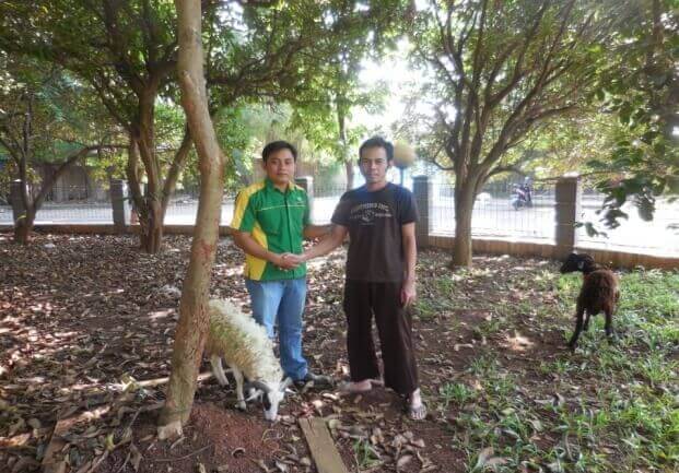 Penyerahan Kurban untuk Masjid Darussallam